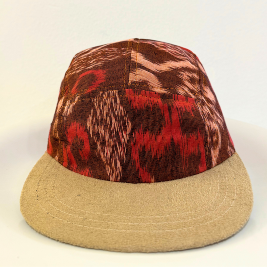 BATIK 5-PANEL SHORT BRIM [ORANGE]