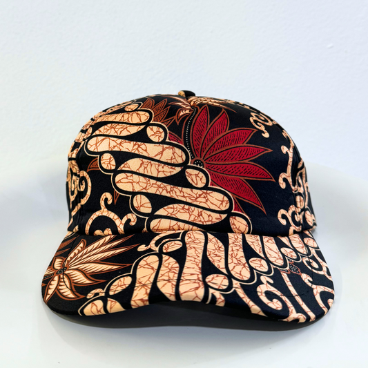 BATIK BOSS CAP [RED/GOLD]